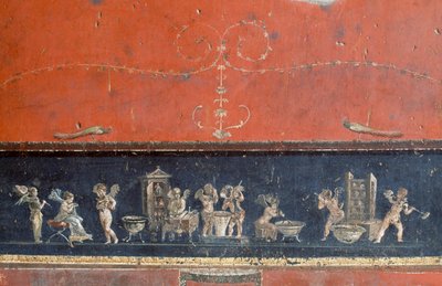 Fregio che raffigura cupidi, Casa dei Vettii, Pompei da Roman