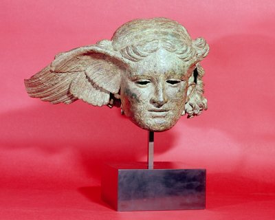 Testa di Hypnos, o Sonno, copia di un originale ellenistico, I-II secolo d.C. da Roman