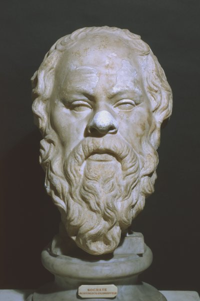 Testa di Socrate (marmo) da Roman