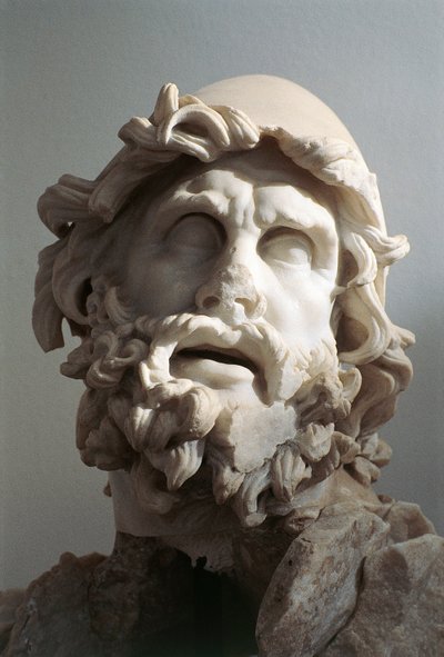 Testa di Ulisse (Odisseo), copia romana dopo una scultura ellenistica della scuola rodia, probabilmente dal gruppo statuario dell