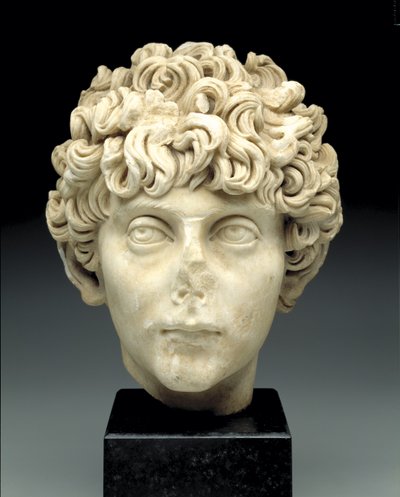 Testa di giovane romano, c.140-170 d.C. da Roman