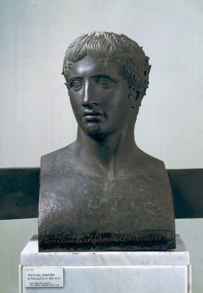 Testa del Doriforo, dopo Policleto da Roman