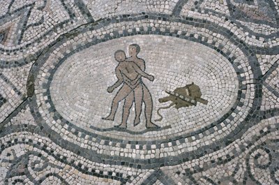 Ercole e Anteo, dal pavimento della 