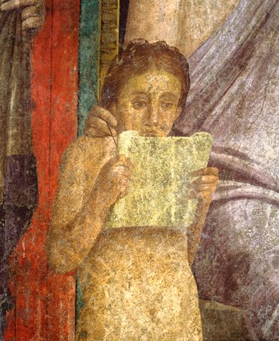 Affresco raffigurante cerimonia rituale alla Villa dei Misteri da Roman
