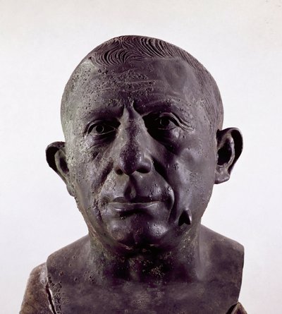 Lucio Cecilio Giocondo, banchiere di Pompei (busto in bronzo, c.20-62 d.C.) da Roman