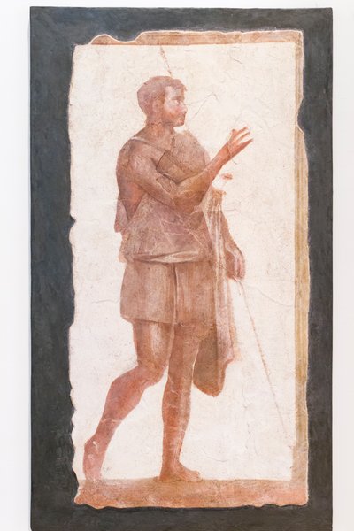 Uomo con mantello, collezione Pallavicini Rospigliosi, circa 200 d.C. da Roman