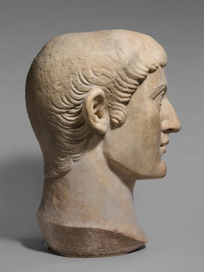 Testa di marmo dell