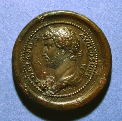Medaglione di Adriano, 117-38 da Roman