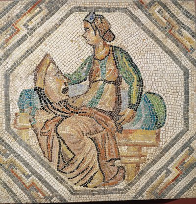 Melpomene, la musa della tragedia, da una villa in Augusta Treverorum da Roman