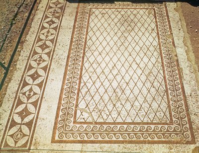Pavimento a Mosaico dalla Casa dei Messii (mosaico) da Roman