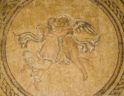 Mosaico di Eros e Psiche, dalla Sala dei Mosaici nell