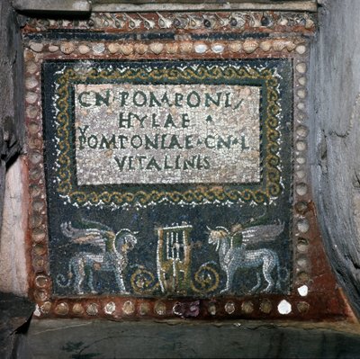 Mosaico della Tomba di Pomponio Hylax, Roma da Roman