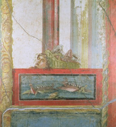 Scena navale, Pompei, Italia da Roman