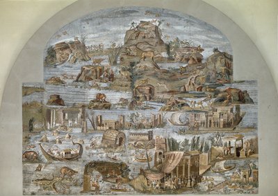 Mosaico nilotico di Preneste (Palestrina) dal santuario della dea Fortuna Primigenia, 80 a.C. da Roman