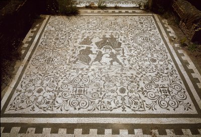 Mosaico pavimentale della casa di Dioniso e Arianna, II secolo da Roman