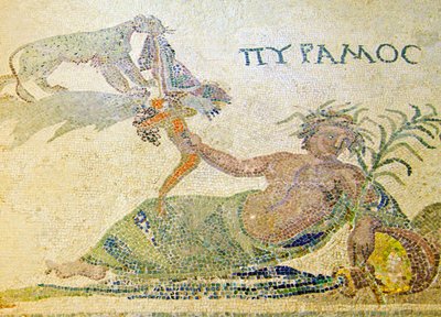 Piramide e Tisbe (dettaglio di Piramide e il leopardo) da Roman