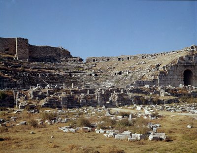 Arte romana, periodo ellenistico: il teatro di Mileto. II secolo. Turchia da Roman