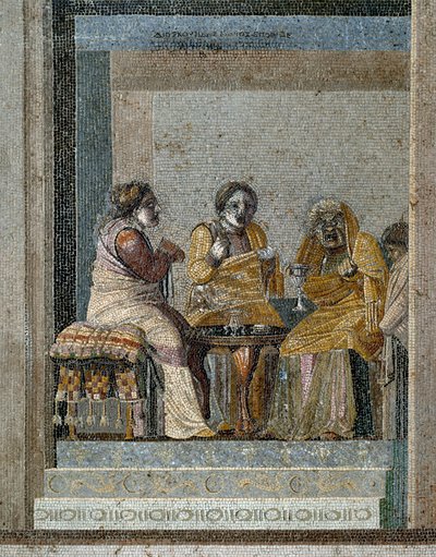 Arte romana: una strega e la preparazione di un filtro magico da Roman