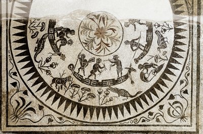 Arte romana: caccia e pesca dei pigmei da Roman