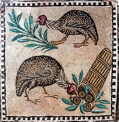 Arte romana: mosaico raffigurante faraone. I o II secolo a.C. Roma, Museo Nazionale Romano da Roman