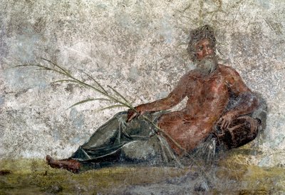 Arte romana: rappresentazione del dio Fiume (dettaglio) da Roman
