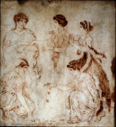 Arte romana: i giocatori di osselet da Roman
