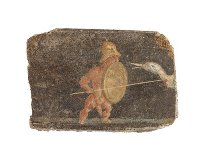 Frammento di pittura murale romana da Roman
