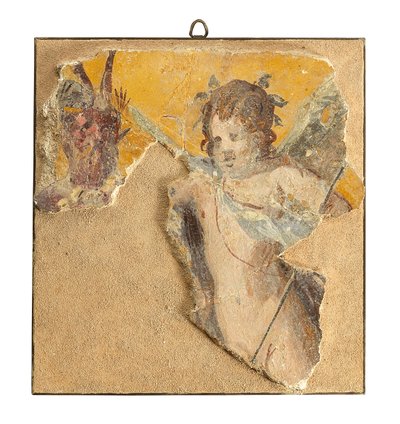 Frammento di pittura murale romana da Roman