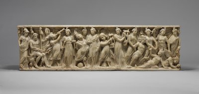 Sarcofago con la contesa tra le Muse e le Sirene da Roman