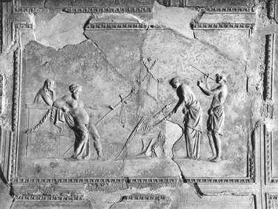Scena dei misteri dionisiaci (dettaglio) da Roman