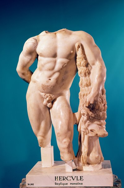 Statua di Ercole, copia di un originale greco (marmo) da Roman