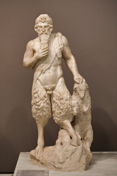 Statua del dio Pan, II secolo da Roman