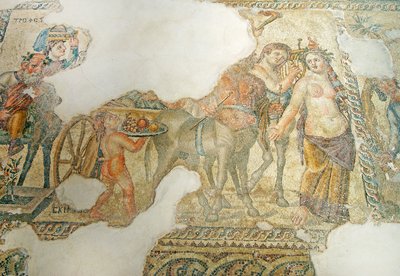 Il Trionfale Corteo di Dioniso, Casa di Aion, Paphos, Cipro da Roman