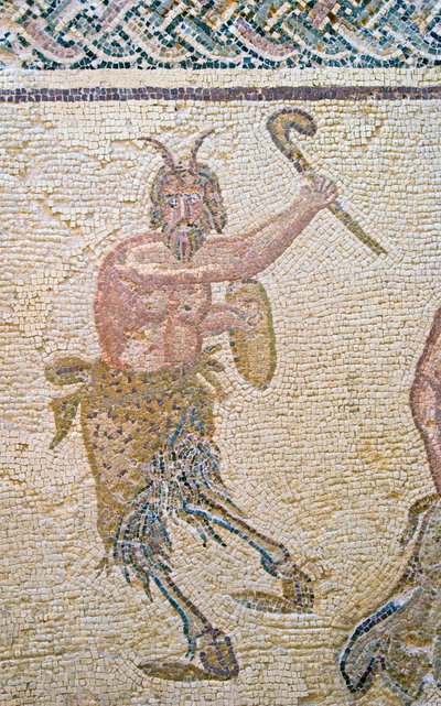 Il trionfo di Dioniso (dettaglio di Pan) da Roman