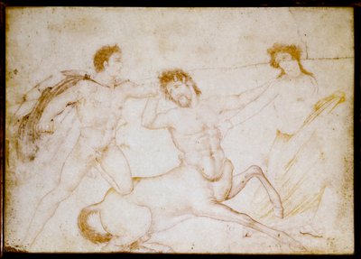 Teseo e il centauro (disegno su marmo) da Roman