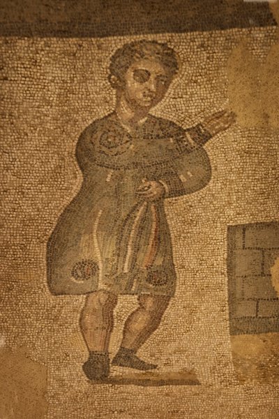 Sala delle due absidi, mosaico pavimentale, Villa Romana del Casale, Piazza Armerina, Sicilia, Italia da Roman