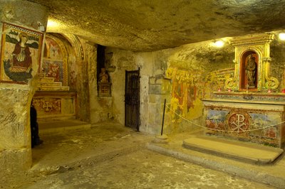 Veduta delle catacombe di Sant