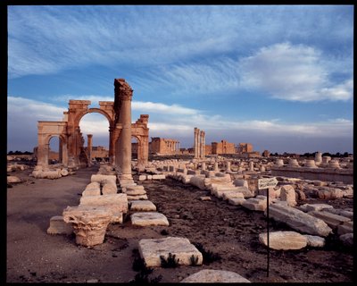 Veduta del grande colonnato e dell