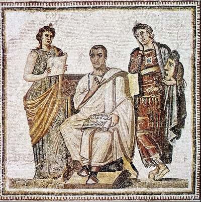 Virgilio che scrive l