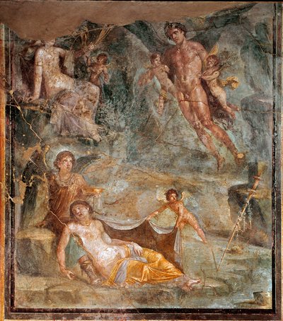 Nozze di Zefiro e della dea Clori (affresco, 45-79 d.C.) da Roman