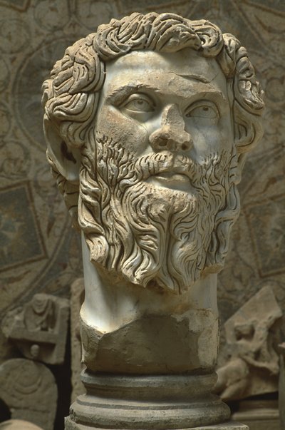 Busto di Settimio Severo (145-211), Alto Periodo Imperiale (27 a.C.-395 d.C.) da Roman Imperial Period