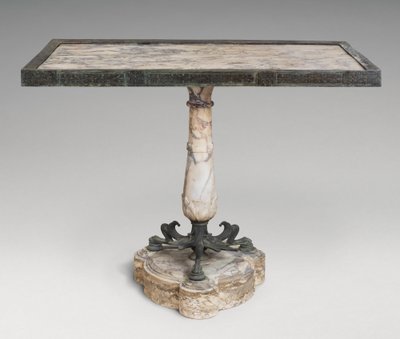 Tavolo in marmo e bronzo da Roman Imperial Period