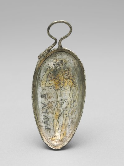 Cucchiaio con San Paolo come atleta, 350-400 da Roman Imperial Period