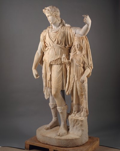 Statua di Dioniso appoggiato a una figura femminile ("Hope Dionysos"), 27 a.C.-68 d.C. da Roman Imperial Period