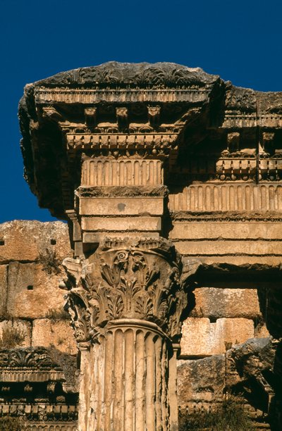 Tempio di Bacco, dettaglio dell