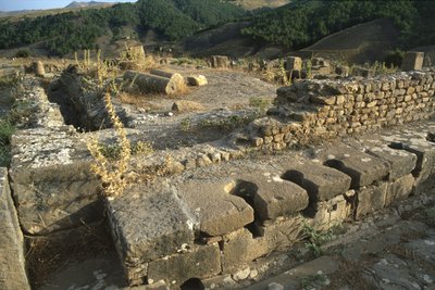 Veduta di un bagno comune, Alto Periodo Imperiale (27 a.C.-395 d.C.) da Roman Imperial Period