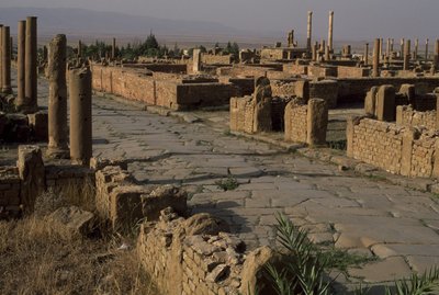Veduta di una strada, Alto Periodo Imperiale (27 a.C.-395 d.C.) da Roman Imperial Period