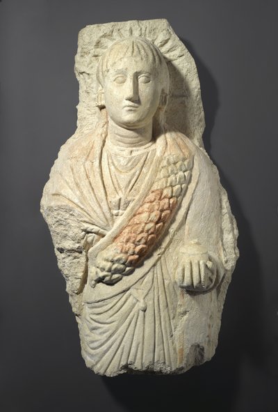 Figura funeraria di una donna, trovata a Ossirinco, III-IV secolo da Roman Period Egyptian