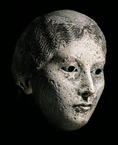 Modello di una testa di donna, II o III secolo d.C. da Roman Period Egyptian