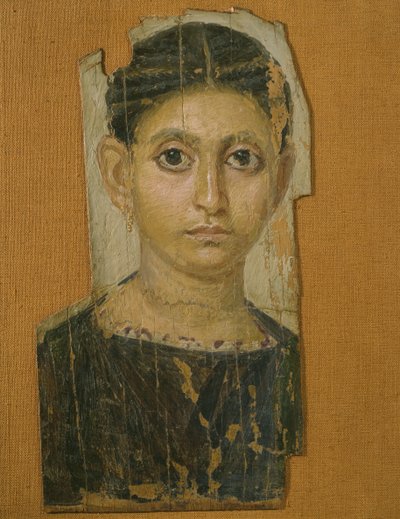 Ritratto femminile di mummia, da Fayum, fine III secolo d.C. da Roman Period Egyptian